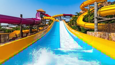 Exciting water slides and attractions at Aquaventure World Dubai Exciting water slides and attractions at Aquaventure World Dubai