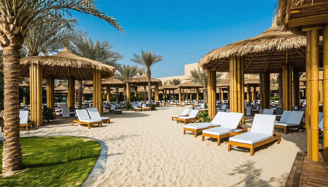 Luxury cabanas and relaxation spaces at Aquaventure World Dubai